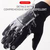 Gobygo Winter Padded Ski Gloves Zipper Touch Screen Windproof Waterproof Mountain Climbing Running Cycling Sports Warm Gloves