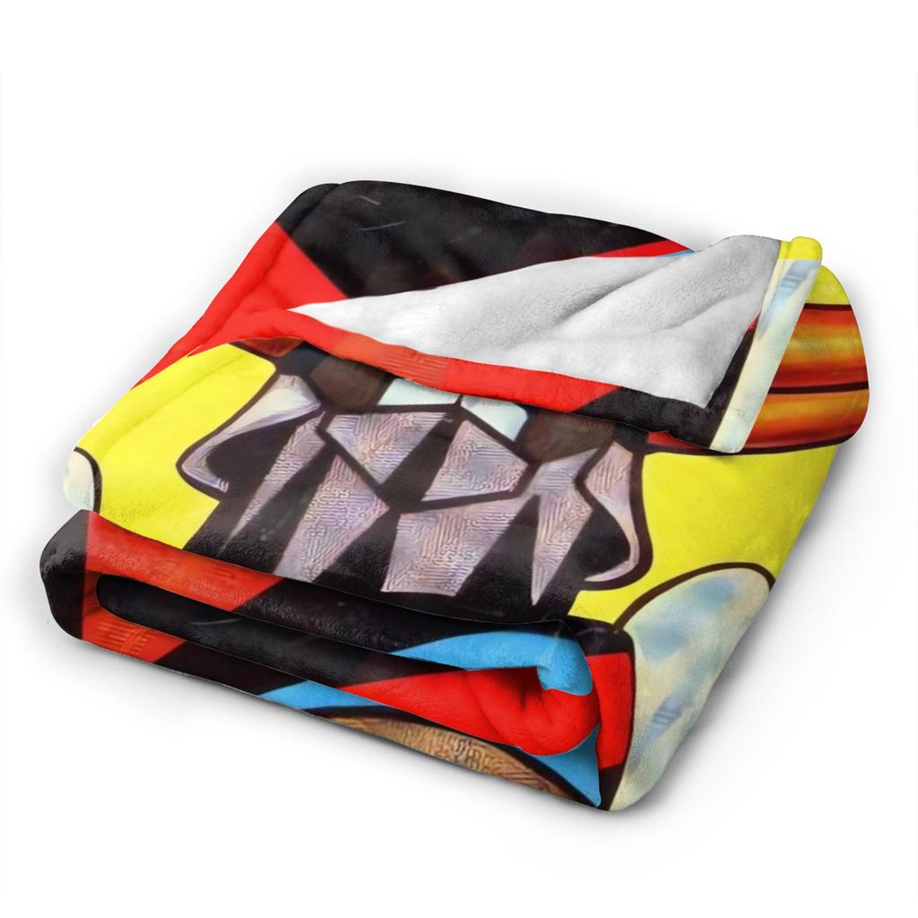 Super Warm Blanket Camping Goldorak Cartoon Throw Blanket  Flannel Bedspread For Bedroom Print Sofa Bed Cover