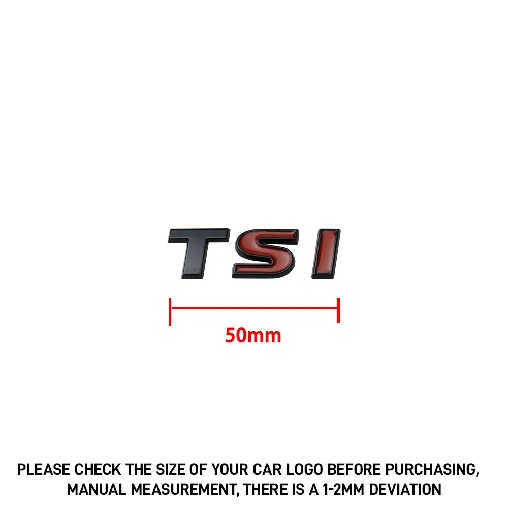 1ks TSI Písmenný Znak ABS 3D Zadní Samolepka na Kufr Auta pro Volkswagen TIGUAN TSI Golf 7 5 8 6 Passat B6 Rline Auto Styling Samolepka