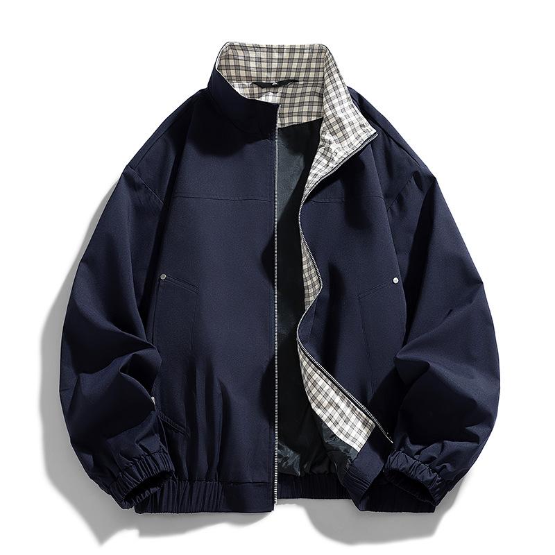 Men's Coat Trend Loose Korean Version Handsome Lapel Jacket Men