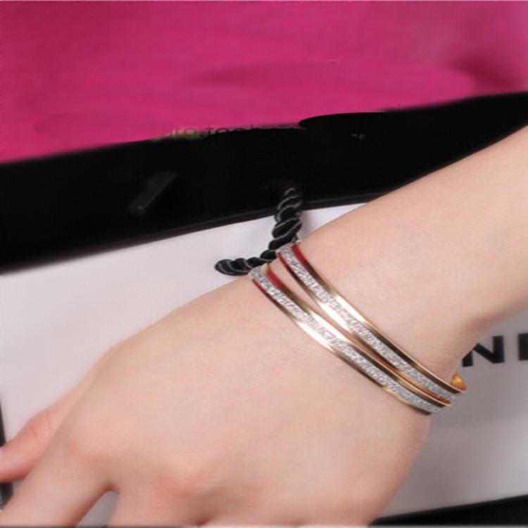 The New New Korean Fashion Single Round Frosted Rose Gold Bracelet Women New Product Launch Gifts (single Price)