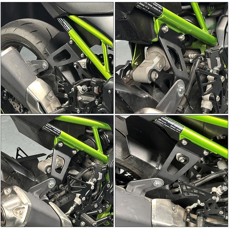 Z900/SE 2017-2026 Motorcycle Rear Footrest Blanking Plate For KAWASAKI ZR900 Z900SE Remove Foot Peg Exhaust Bracket Hanger Z 900