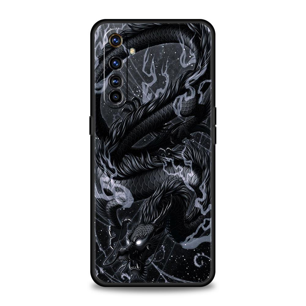 For Realme GT Neo 2 3 3T 5 Phone Case 12 11 5G 10 9 8 5G 7 6 GT5 GT3 GT2 Pro C21 C11 C25 C35 Cover Illusory Color Chinese Dragon