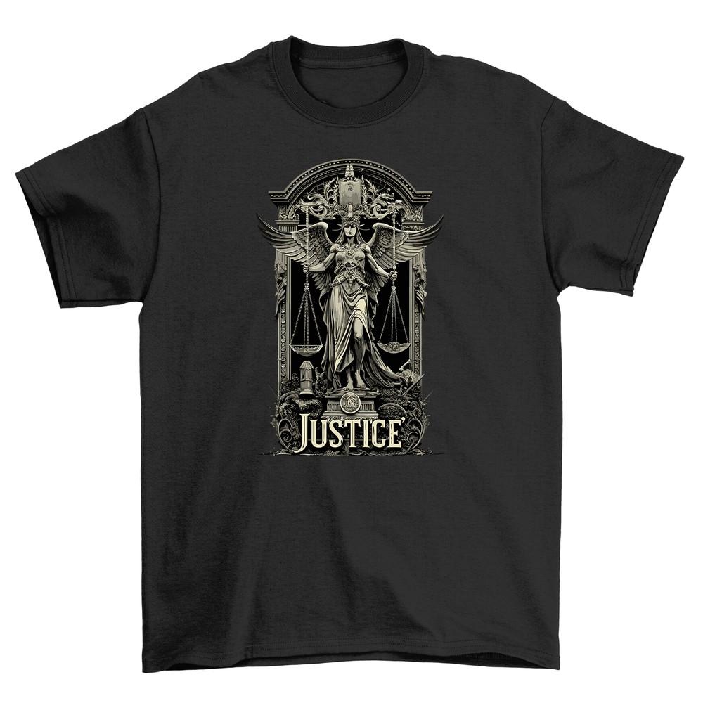 'Gothic_6'' T-shirt - Justice Has a Dark Side! Funny Unisex Tee with Gothic Flair