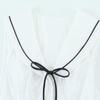 Kaslead New Arrival Women's Clothing Fashion Style Fashion Bowknot Trim Poplin Tops 3152006