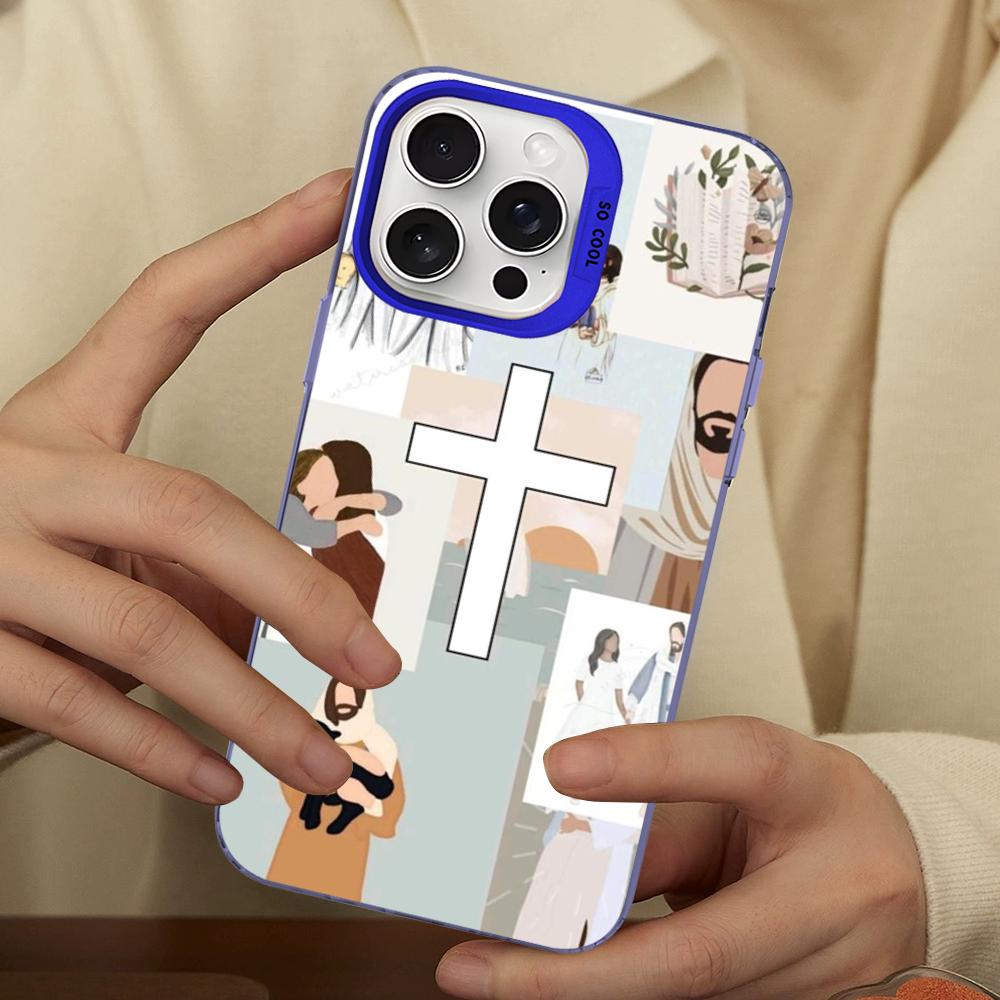 Faith Christian Religious Jesus Phone Case For IPhone 16 15 14 13 12 11 Pro Max X XR XSMAX 8 7 Plus Matte Shockproof Back Cover