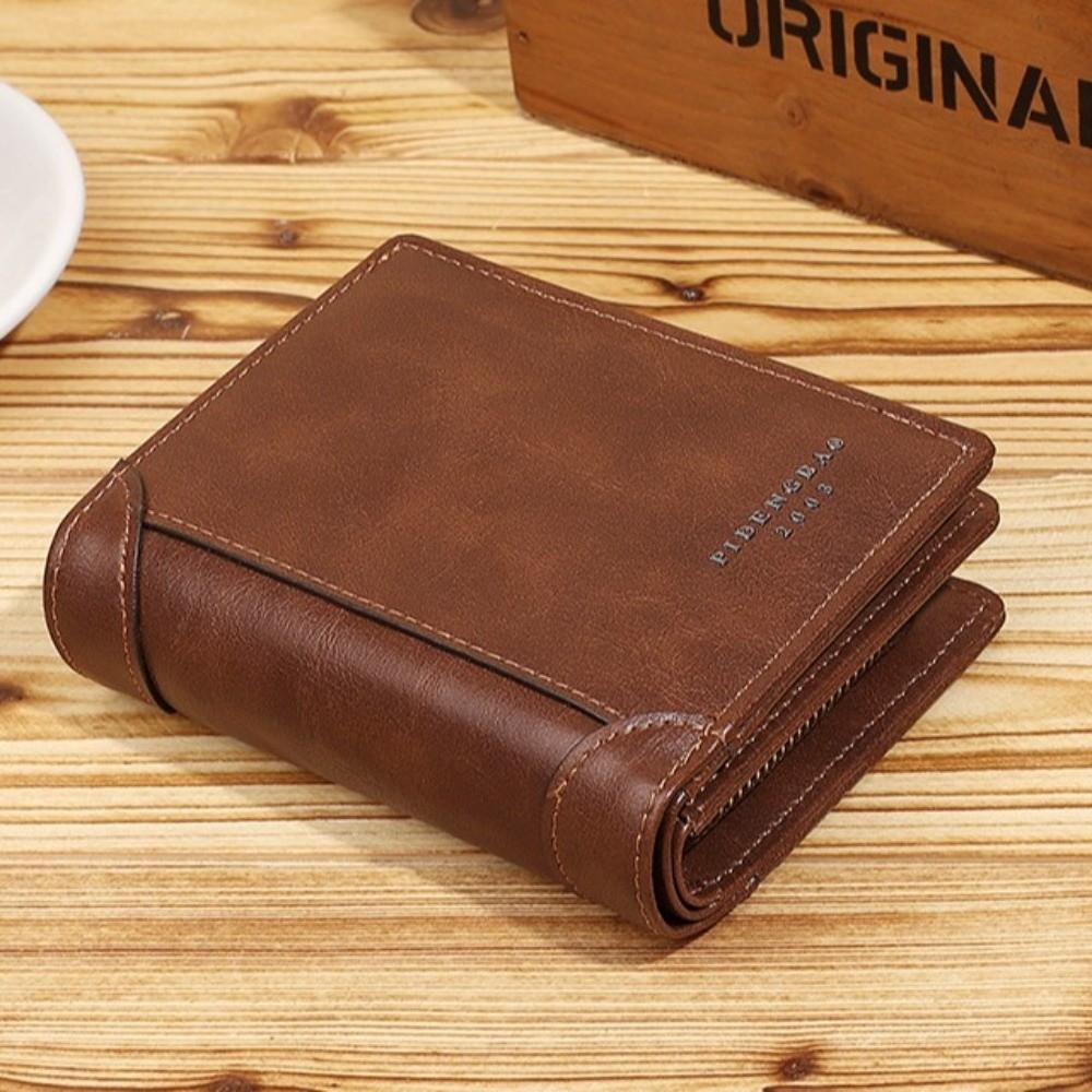 ID Credit Card Men Clutch Bag Short Card Holder Casual Coin Purse Travel