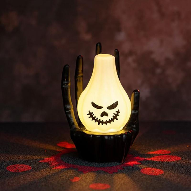 Halloweenský svícen dekorace stolní doplněk party dekorace strašidelná ozdoba dýně duch doplněk pokojový dekor