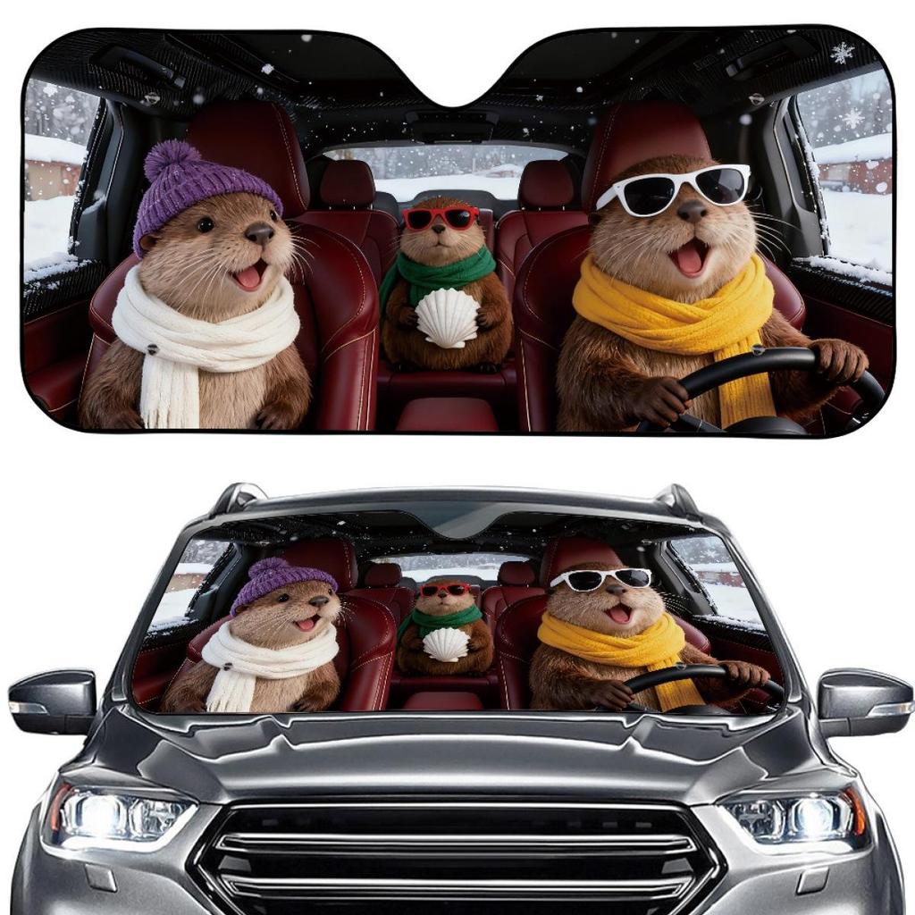 Creative Summer Aluminum Foil Car Windshield Sunshade