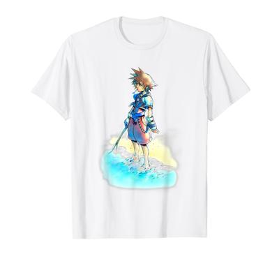 Disney Kingdom Hearts Sora Plážový Náčrt Tričko