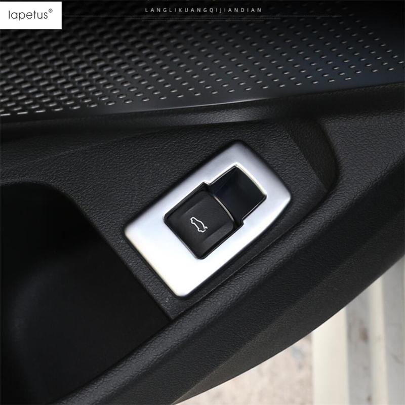 Car Interior Rear Trunk Tail Gate Switch Button Panel Cover Trim For BMW 3 Series G20 -2024 Matte / Carbon Fiber Accessories