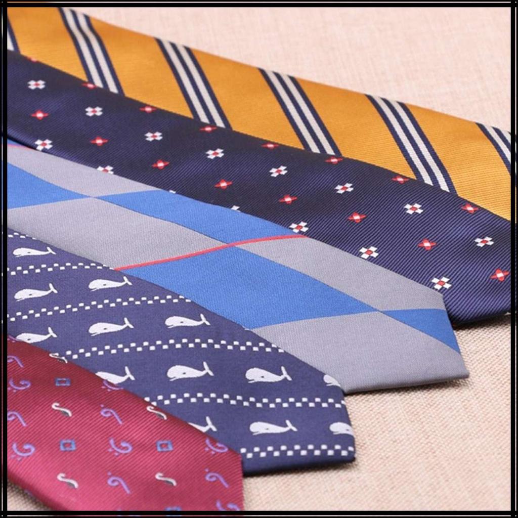 [White Fang] Casual Tie Collection Polyester Stylish Men's NC132 (Red)