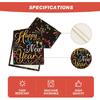 Artoid Mode Cheers Firework Ribbon 2025 Happy New Year Table Runner, Festival Kitchen Dining Table Decoration for Home Party Decor 13x72 Inch