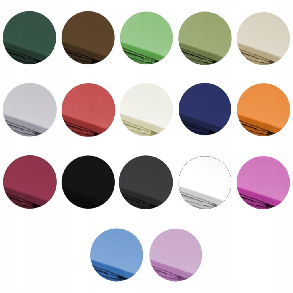 Cotton Fitted Sheet 220x200 cm DURABLE COLOR Brown Polish