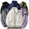 Autumn Winter Casual Parkas for Men Stand Collar Outerwear Corduroy Thicken Warm Jacket Cotton-padded Jacket Coat