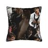 Damon Salvatore Pillowcase Polyester Cushion Cover Gift The Vampire Diaries Pillow Case Cover Home Square 45X45Cm