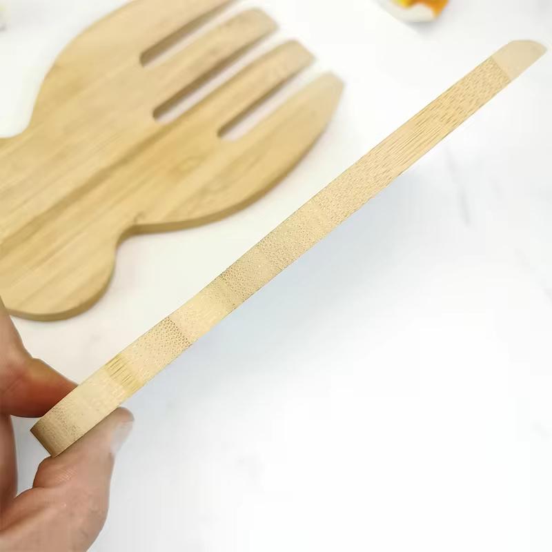 Bambu Salata Elleri Doğal Bambu Pirinç Kaşığı Yapışmaz Çorba Yemek Karıştırma Salata Makarna Meyve Batı Ahşap Temiz Mutfak Aletleri