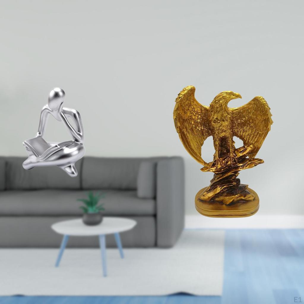 Abstract Thinker Statue Sculpture Decoration for Tabletop Living Room Shelf Office Bookshelf Desktop