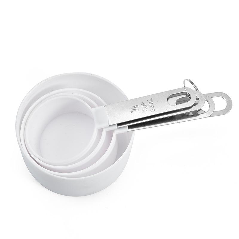 8-Piece Measuring Spoon and Cup Set with Stainless Steel Handles for Baking