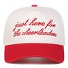 Unisex JUST HERE FOR Letter Embroidery Baseball Caps Spring and Autumn Outdoor Adjustable Casual Hats Sunscreen Hat Sports Cap