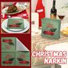 20 Sheets Of Christmas Printed Napkins Suitable For Western Restaurants And Bakeries