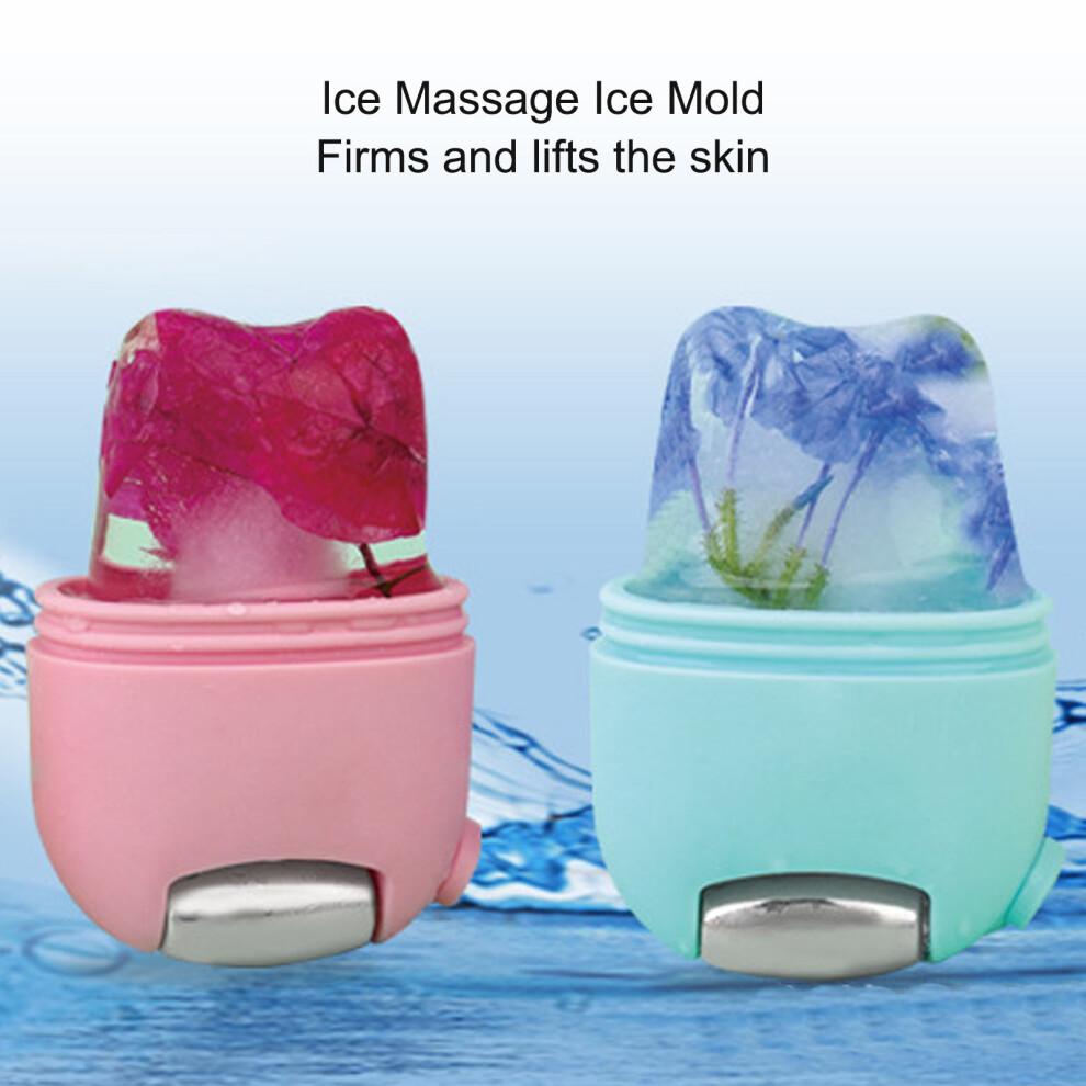 Silicone Mold Ice Roller for Face & Eyes Reusable Skin Care Blue Massage Tool
