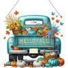 Fall Truck 2D Flat DIY Crystal Painting Crafts Kit Single Side Drill Double-Side Print for Adults Gift Home Wall Or Window Decor