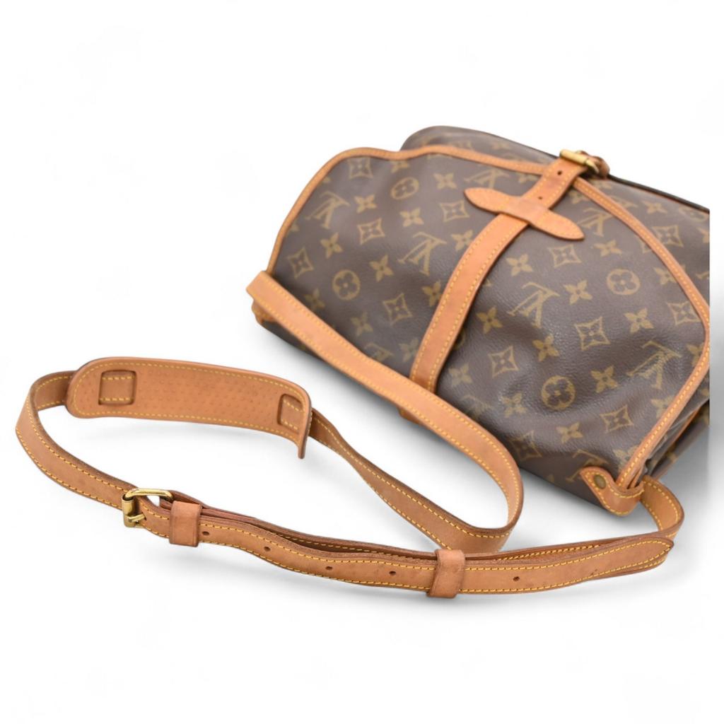Auth Louis Vuitton Monogram Saumur 30 Schultertasche lv2235gg