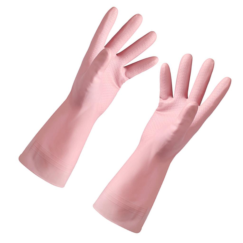 Rubber Cleaning Gloves Reusable Thickened Durable Waterproof Prevent Slip Kitchen Washing Gloves