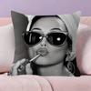 Audrey Hepburn Lipstick Pillowcase Toon Gift Cushion Cover Bedroom Home Sofa Chair Seat Decor Pillow Case