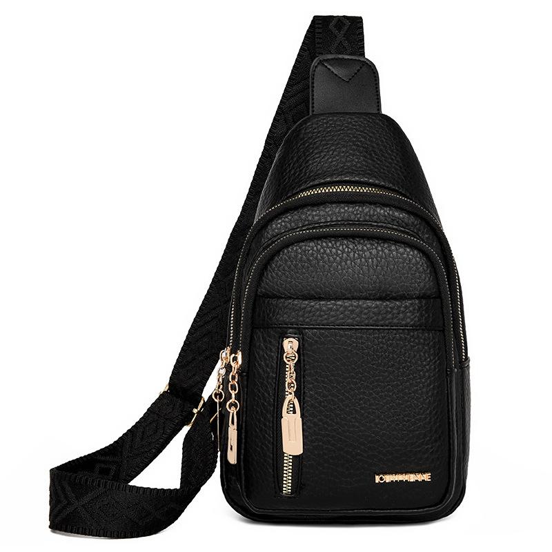 Women's Shoulder Bag Soft Leather Chest Bag Crossbody Bag
