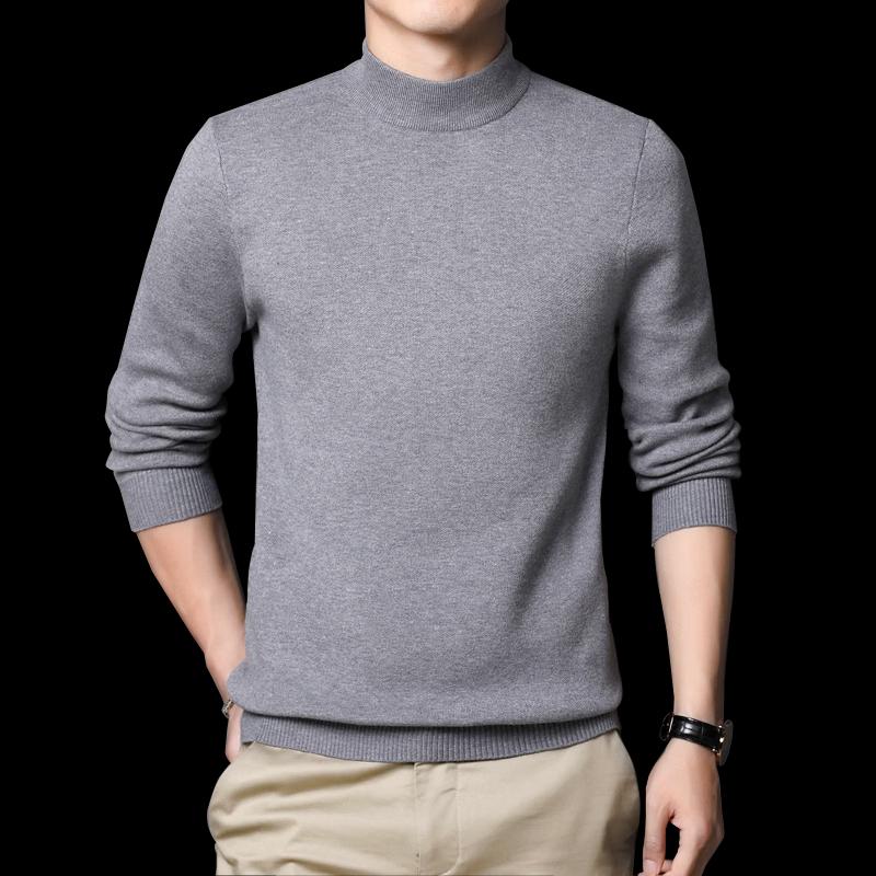 Heng Yuan Xiang Men's HYT81668 Winter Thickened Loose-Fit Round Neck Knit Sweater