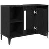 Washbasin Cabinet Black Oak Effect 80 x 33 x 60 cm