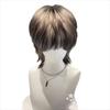 Handsome Anime Cos Wig Siamese Cat Short Gradient Hair Wolf-Tailed Mullet Head Wigs  for Boys