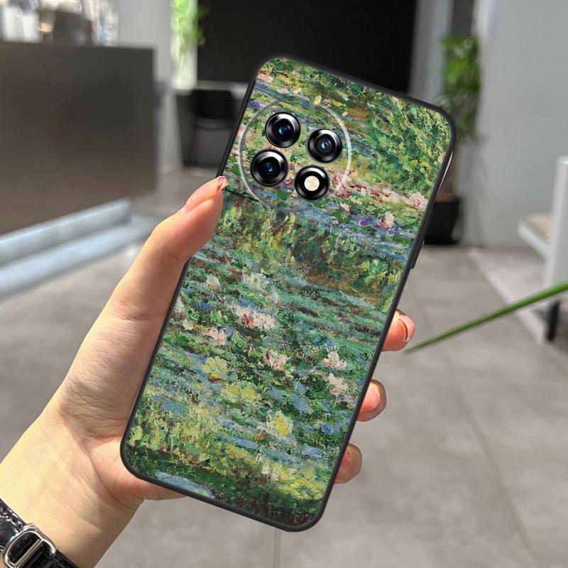Monet Oil Painting Case For OnePlus Nord CE 5 2 3 4 Lite N30 N20 OnePlus 15 13 12 11 9 10 Pro 10T 13R 15R Cover