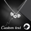 Customized Name Date 1-3 Heart Pendant Necklace Stainless Steel Personalized Carving Name Couple Heart Necklace Fashion Jewelry