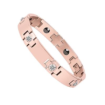 Germanium Armreif Armspange Accessoire Statische Eliminierung Magnetisch Reinheit Begutachtet Geschenkbox Inklusive Damen Herren 99,999% (Roségold, Herren