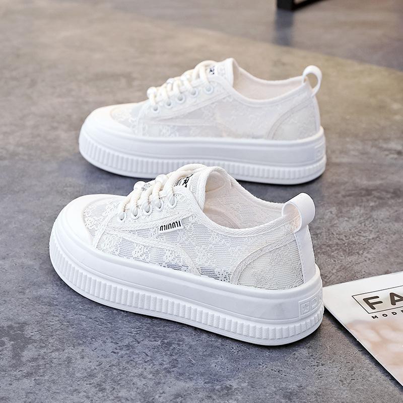 

Официальный сайт совместная мягкая подошва мягкая поверхность летняя дышащая женская обувь шнуровка сетка тонкие белые туфли модные универсальные перерыв 39