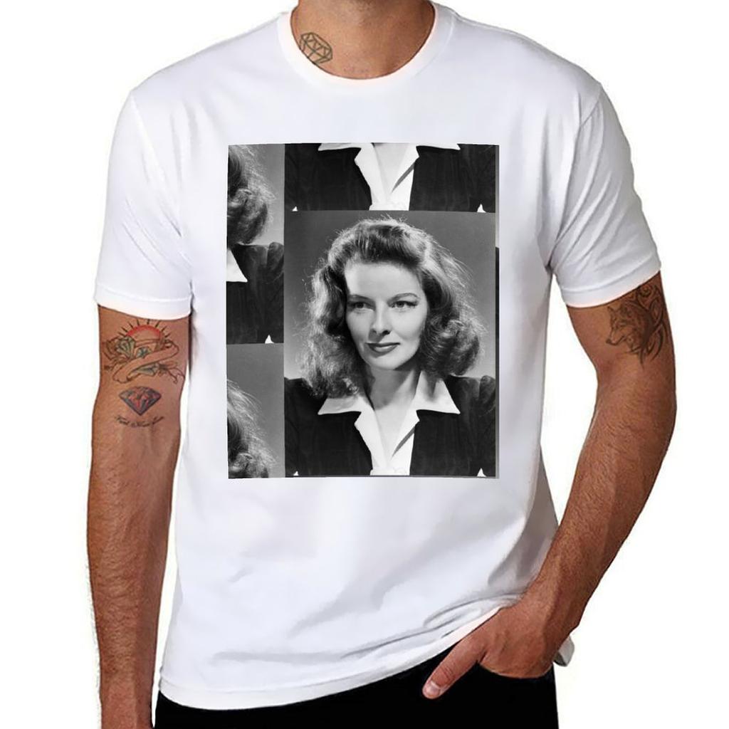 Katharine Hepburn Actress 1941 Tshirt Moisture Control Sports Tee