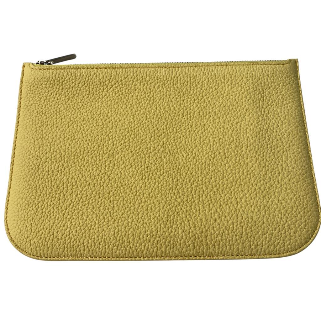 Used Loro PianaTote Bag yellow/Beige leather/canvas Women