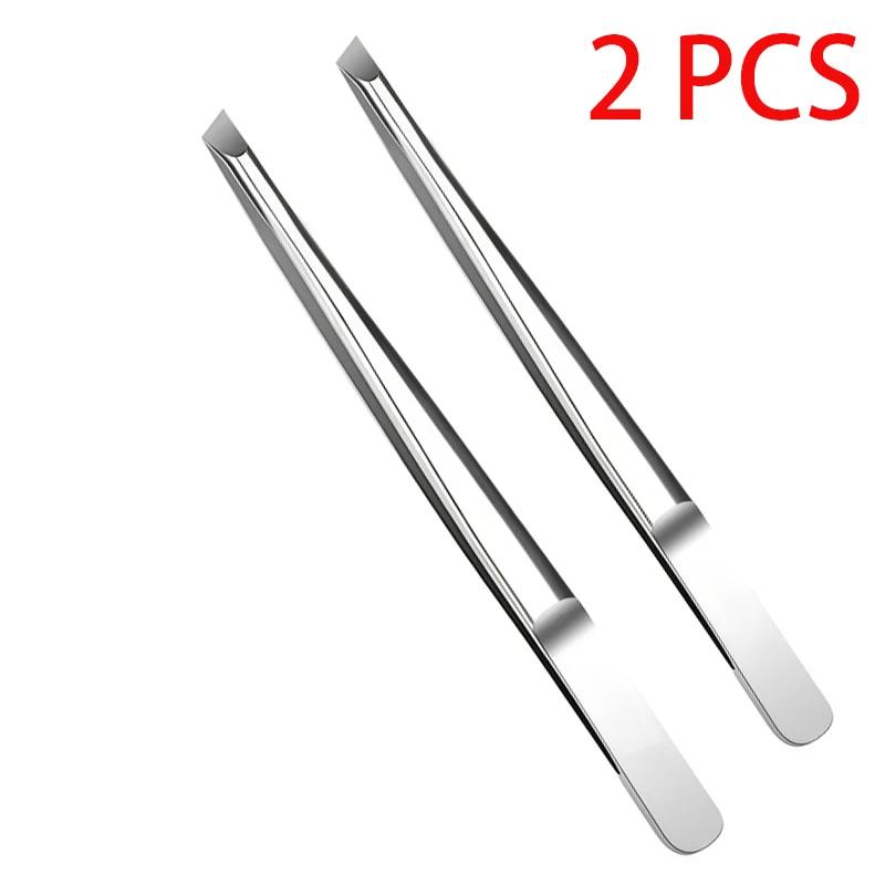 1/2/4Pcs Professional Precision Stainless Steel Tweezers for Eyebrow Shaping & Beard Grooming, Must-Have Unisex Beauty Tool