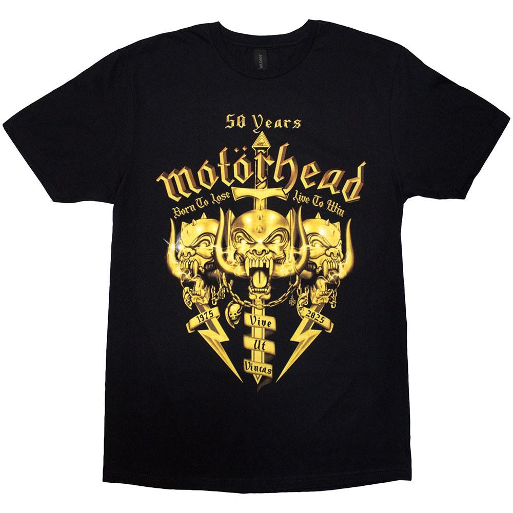 Motörhead 50 Years Swords Warpig T-Shirt Black New XXL