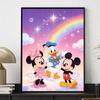 Disney Diamond Art Painting Kit Mickey Minnie Donald Rainbow Home Wall Decor Handmade Gift for Her
