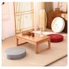New Lotus Embroidered Yoga Meditation Cushion Washable Round Backrest Pillow Removable Cover Thickening Fill Linen Futon Cushion