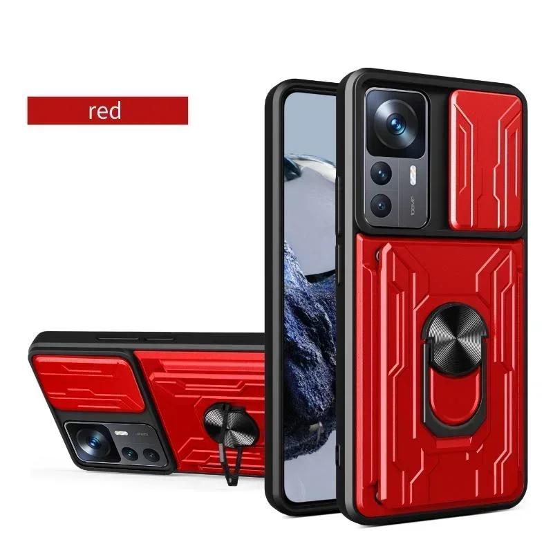 

Роскошный противоударный чехол для Xiaomi 15T Pro Redmi Note 14 Pro Poco X7 ProСлайдер-защита камеры Многофункциональный чехол-броня Funda Redmi Note 14 Pro 5G