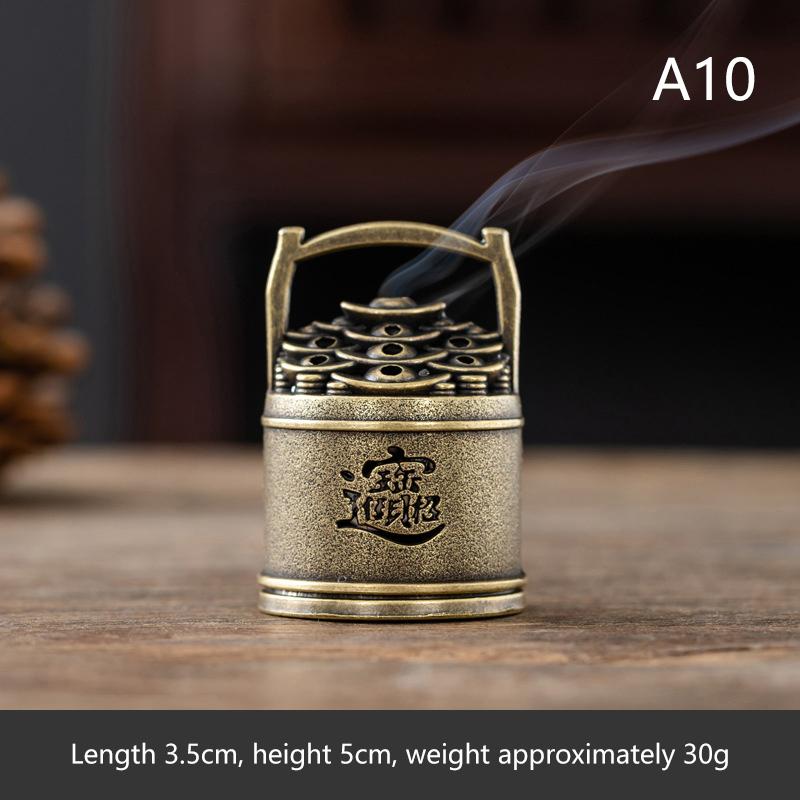 Brass Incense Burner,Metal Aromatherapy Holder,Unscented,Ideal For Yoga Meditation,Bedroom Ambiance,Home Decor
