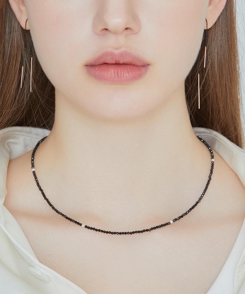 Jestina J.Fenella Black Spinel Bead Necklace 2Mm (Jjjtnn3Bf039Sr420)