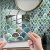 10PCS 15*15cm Tile Stickers Waterproof Marble Grain 3D Wall Sticker PVC Colorful Tile Wall Sticker