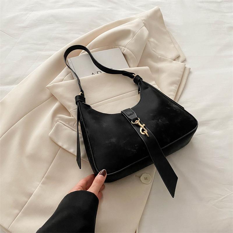 2024 New Fashion Pu Street Chic Crossbody Bag Women Simple And Stylish Solid Color Handbag Tote Stick Bag Trend