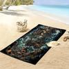 Pirate Art Print Beach Towel, Large Soft Quick Dry Towel for Beach Camping Swimming